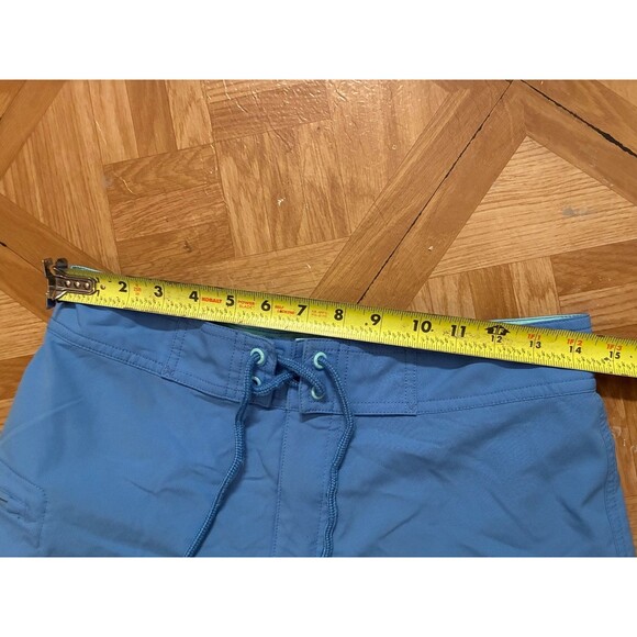 Vineyard Vines Men's Board Swim Shorts Blue Solid Size 28 Tie Front - Picture 5 of 7